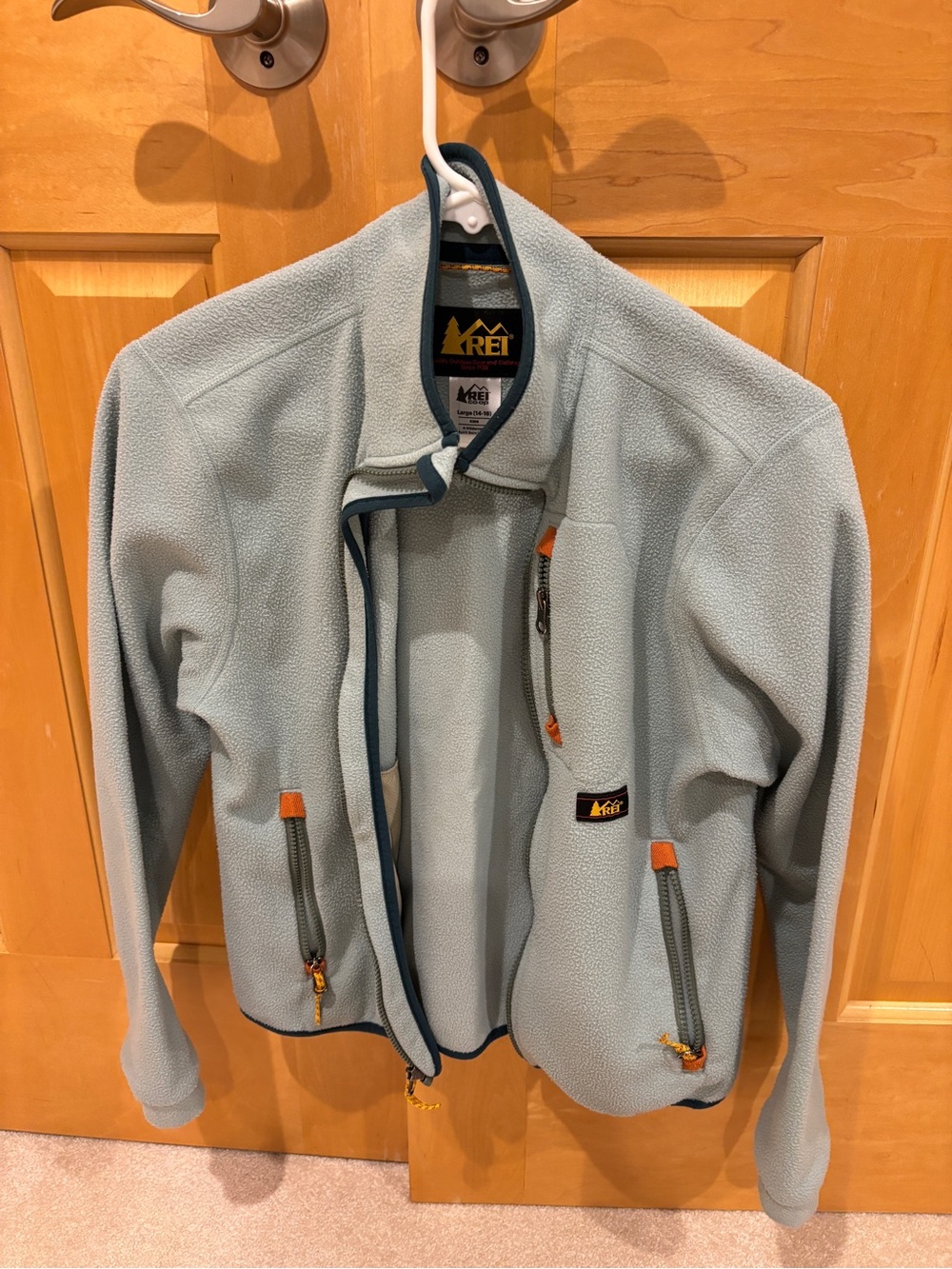 REI kids Light Blue Fleece Jacket - Full Zip